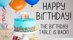 Birthday Table